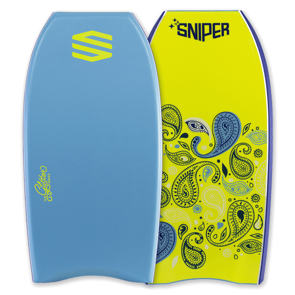 SNIPER BODYBOARDS CASHMEERE IMPROVE SERIES BLUE FLURO YELLOW