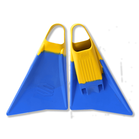 SNIPER BODYBOARDS MENACE SWIMFINS BLUE YELLOW