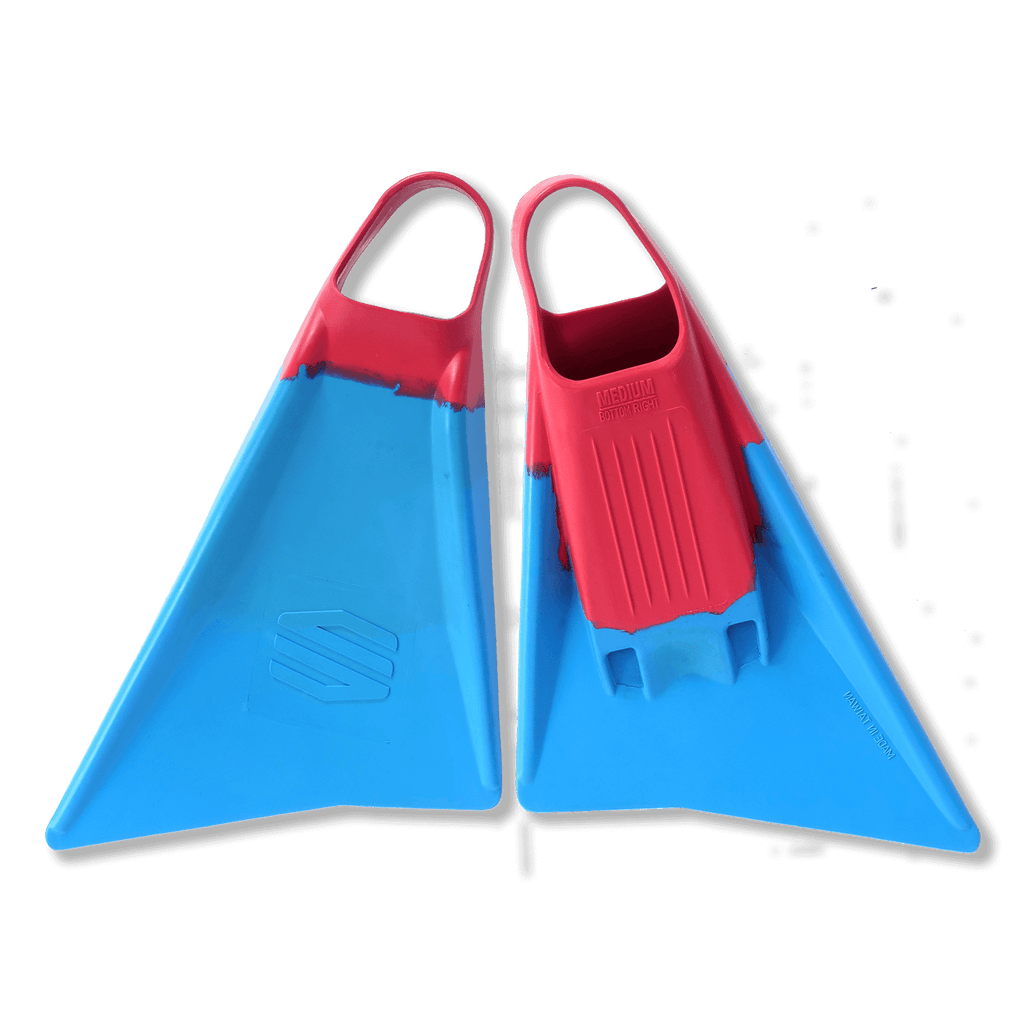 SNIPER BODYBOARDS MENACE SWIMFINS CYAN PINK