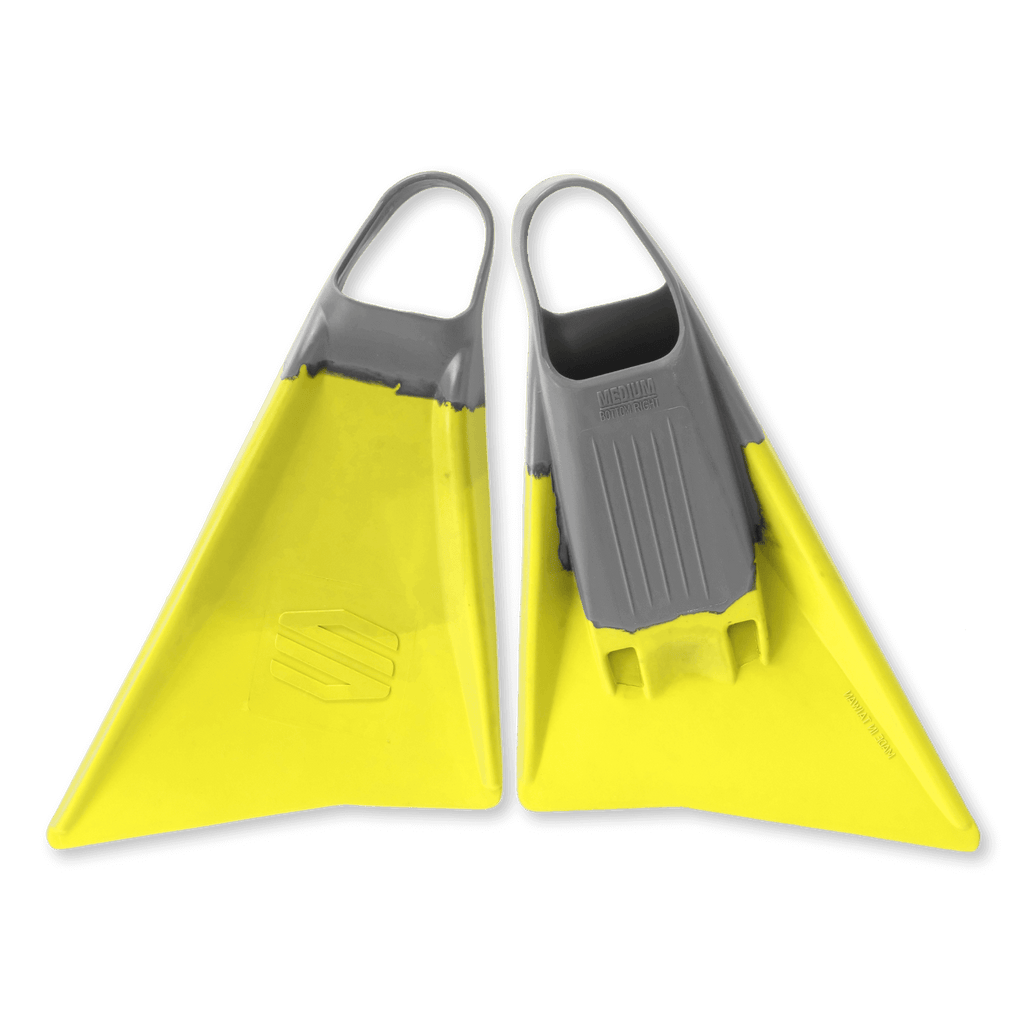 SNIPER BODYBOARDS MENACE SWIMFINS YELLOW GREY