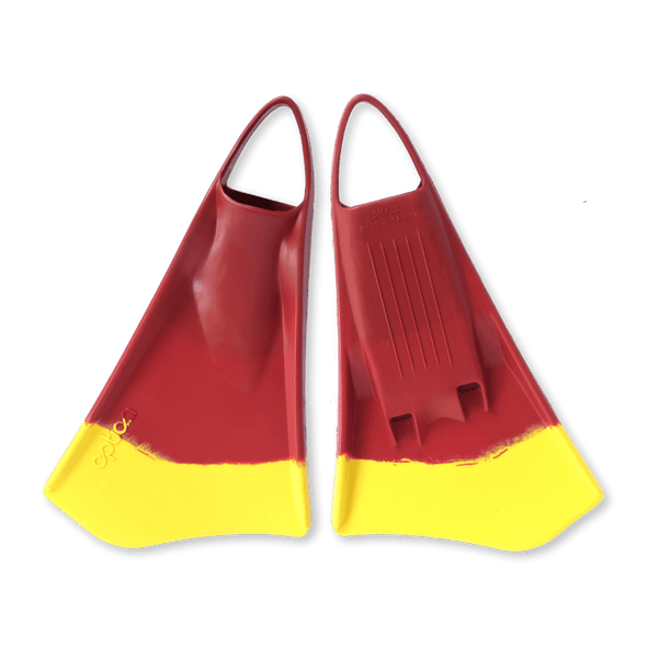 SNIPER BODYBOARDS OPTION Mk2 COLORTAIL RED/YELLOW - SWIMFINS