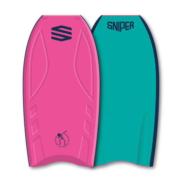 SNIPER BODYBOARDS BUNCH IMPROVE SERIES PINK TEAL