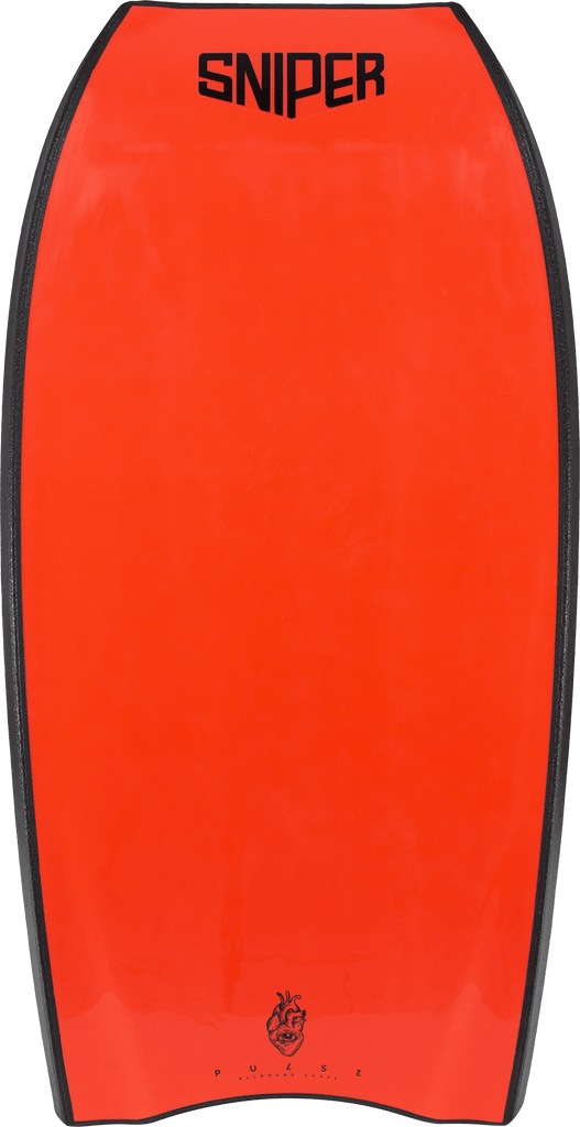 SNIPER BODYBOARDS PULSE - COUNCIL ALL ROUND - ELITE SERIES BLACK FLURO RED