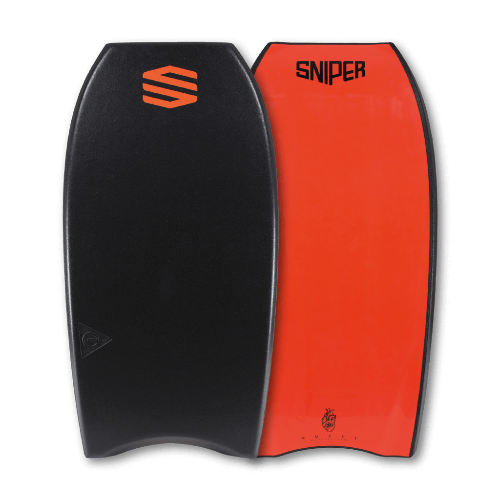 SNIPER BODYBOARDS PULSE - COUNCIL ALL ROUND - ELITE SERIES BLACK FLURO RED