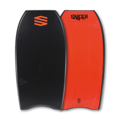 SNIPER BODYBOARDS PULSE - COUNCIL ALL ROUND - ELITE SERIES BLACK FLURO RED