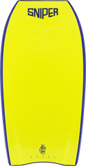 SNIPER BODYBOARDS PULSE - COUNCIL ALL ROUND - ELITE SERIES DARK BLUE FLURO YELLOW
