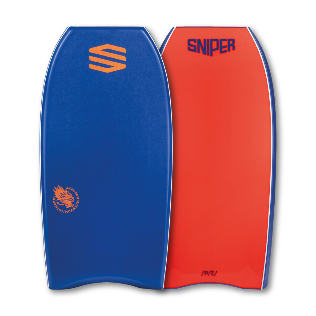 SNIPER BODYBOARDS SHENRON - ALL PURPOSE MODEL - IMPROVE SERIES  DARK BLUE FLURO RED