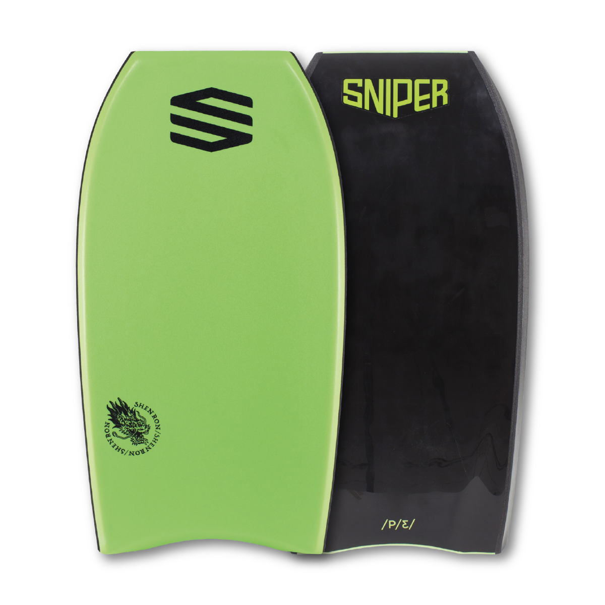 SNIPER BODYBOARDS SHENRON - ALL PURPOSE MODEL - IMPROVE SERIES GREEN BLACK