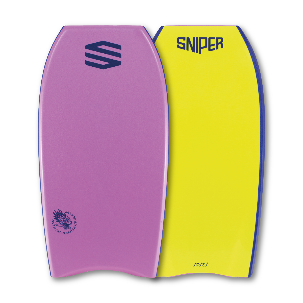SNIPER BODYBOARDS SHENRON - ALL PURPOSE MODEL - IMPROVE SERIES PINK FLURO YELLOW