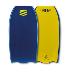 SNIPER BODYBOARDS SORCERY - COUNCIL ALL ROUND - ELITE SERIES DARK BLUE FLURO YELLOW