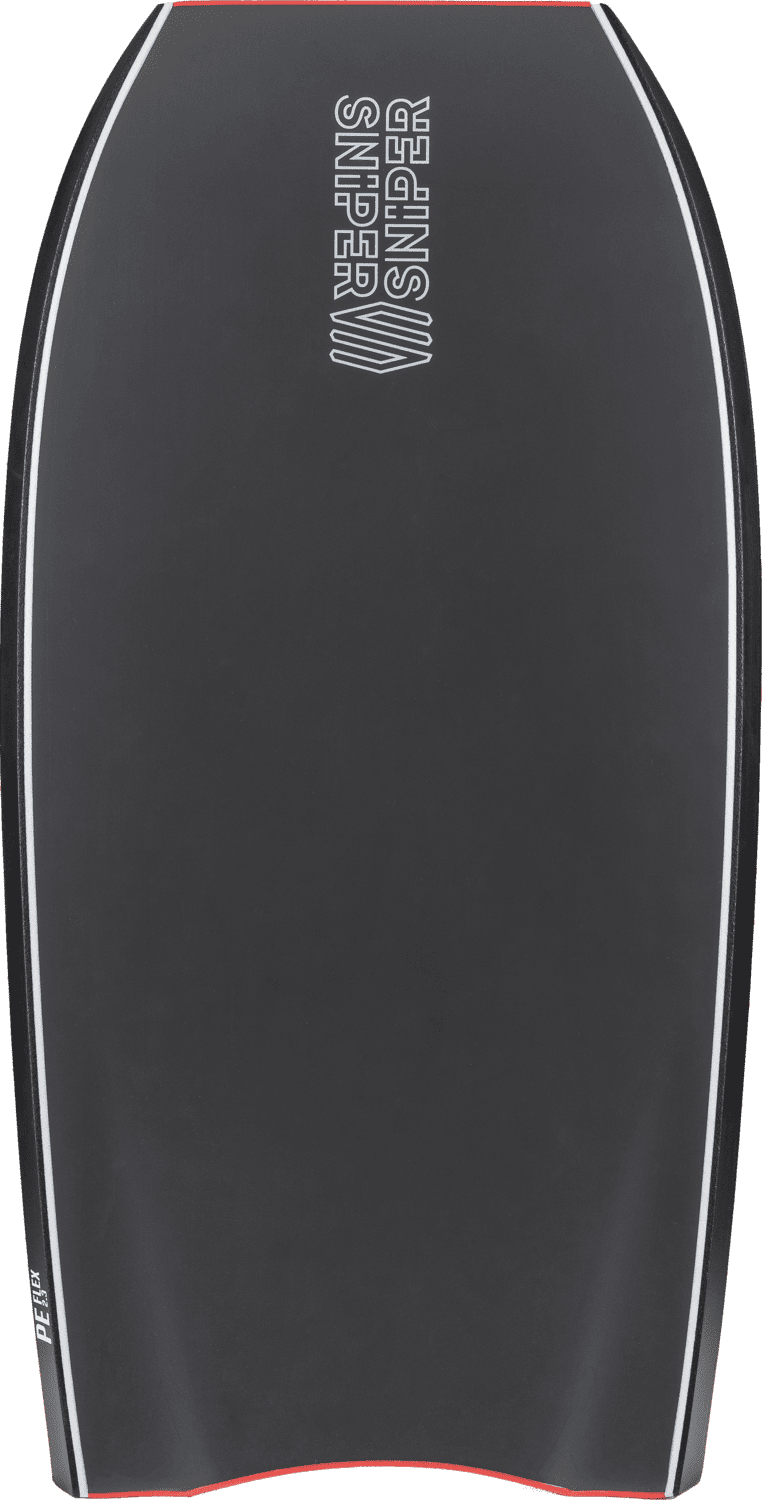 Sniper Bodyboards SHENRON PE FLEX Red / Dark Grey - Improve Series Bodyboard