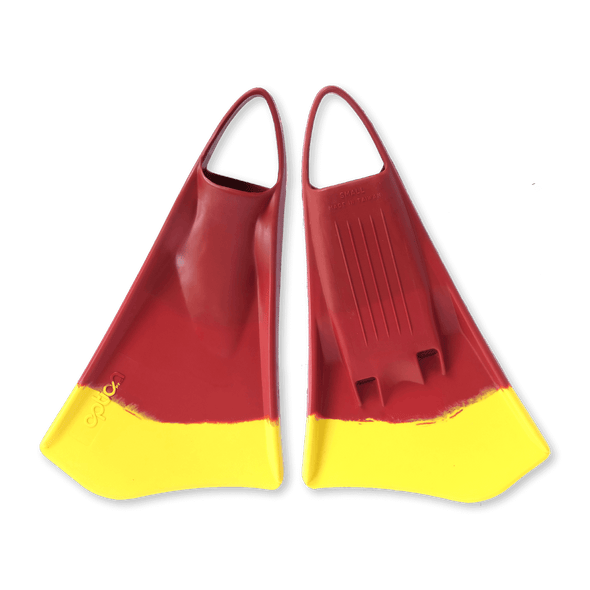 SNIPER BODYBOARDS OPTION Mk2 COLORTAIL RED/YELLOW - SWIMFINS