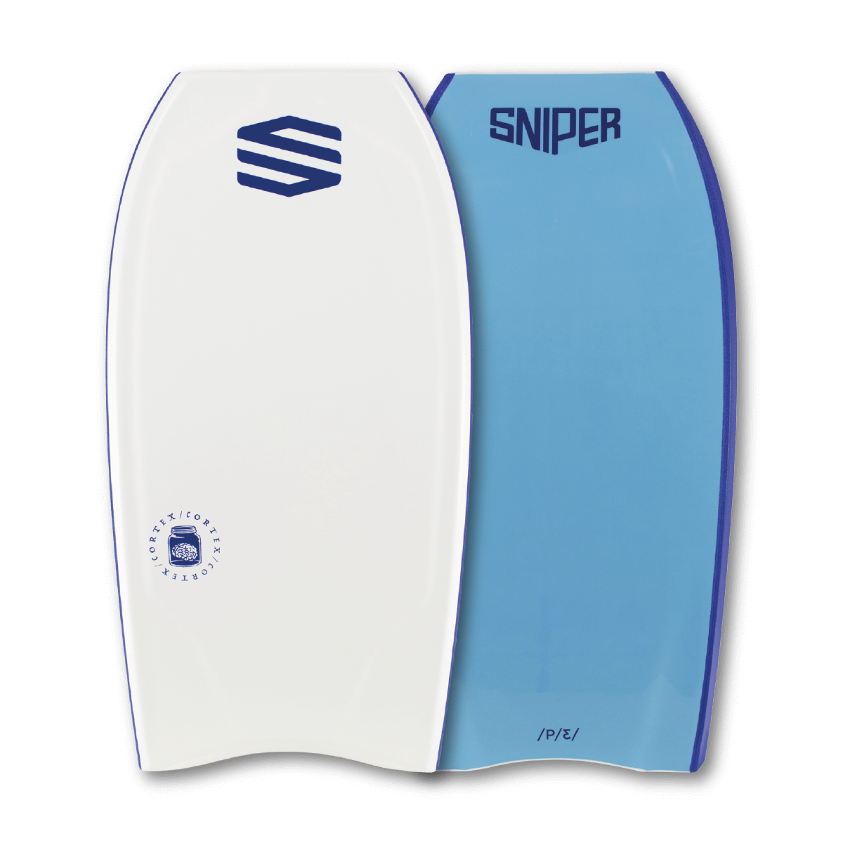 SNIPER BODYBOARDS CORTEX IMPROVE SERIES WHITE AQUA BLUE