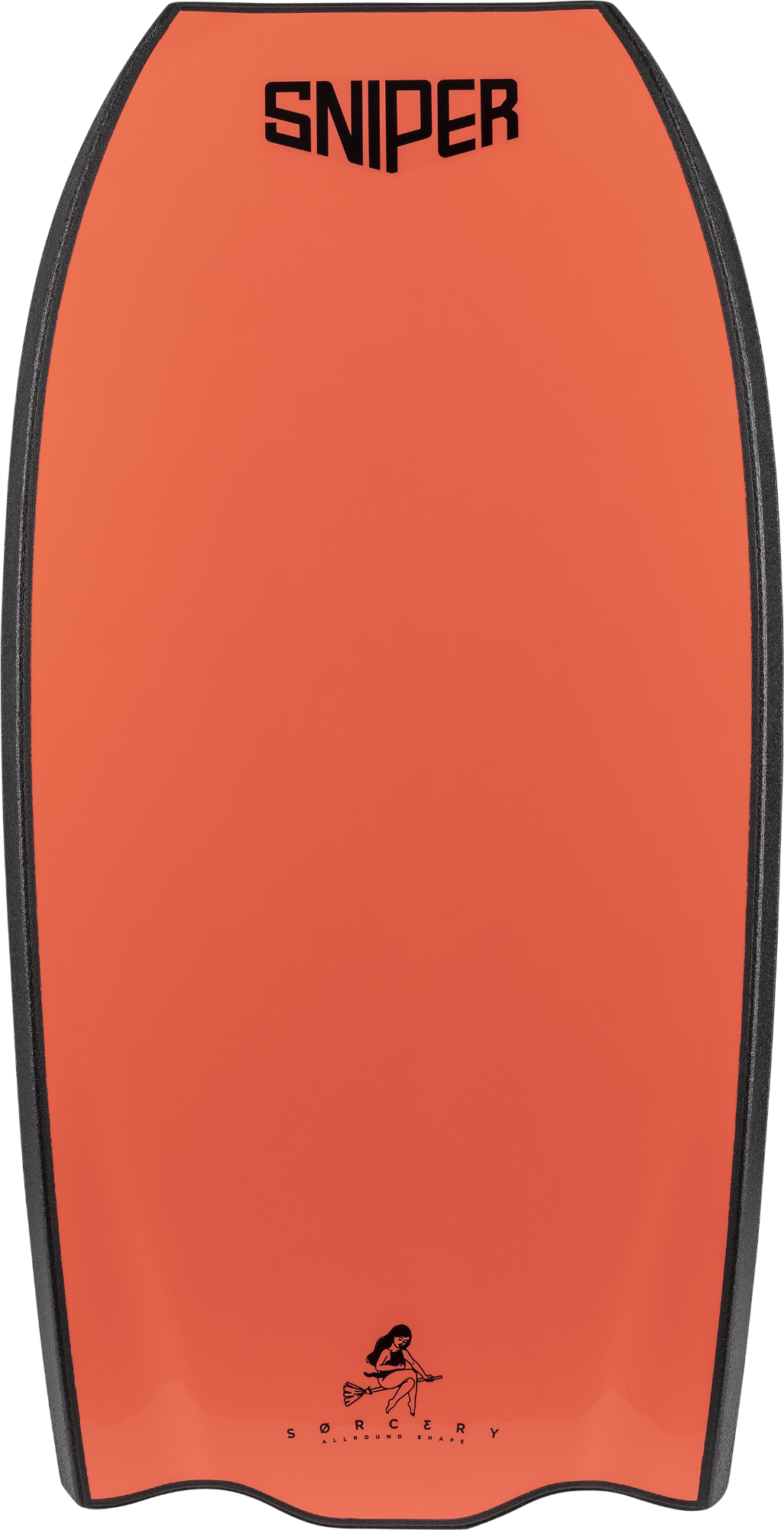 SNIPER BODYBOARDS SORCERY - COUNCIL ALL ROUND - ELITE SERIES BLACK FLURO RED