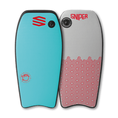 SNIPER BODYBOARDS PUFFER - INFLATABLE BODYBOARD TEAL RED