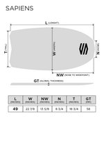 <tc>SAPIENS - STANDUP 49" Bodyboard</tc>