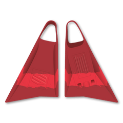 SNIPER BODYBOARDS SWIMFINS - MENACE RED