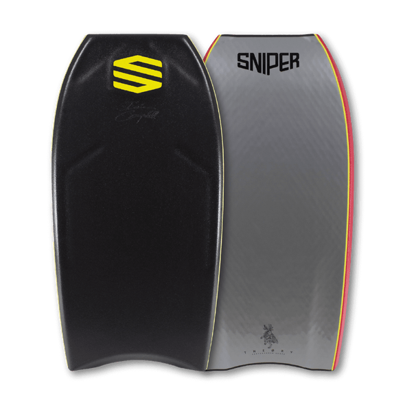 SNIPER BODYBOARDS THEORY - IAIN CAMPBELL - NXT PRO SERIES BLACK SILVER 