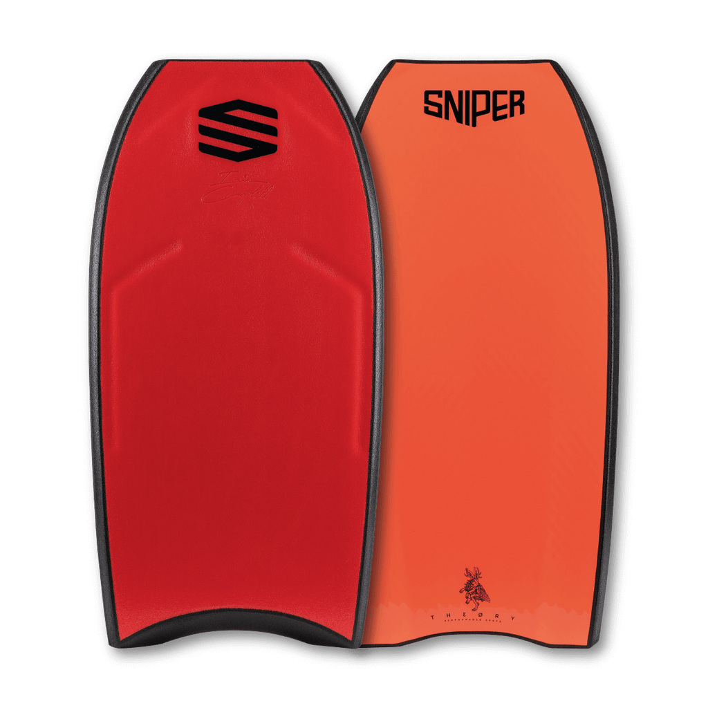 SNIPER BODYBOARDS THEORY QAD - IAIN CAMPBELL - LIMITED EDITIONS PRO SERIES RED FLURO RED