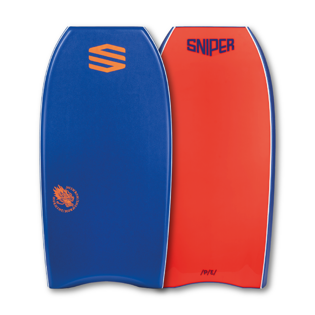 SNIPER BODYBOARDS SHENRON - ALL PURPOSE MODEL - IMPROVE SERIES  DARK BLUE FLURO RED